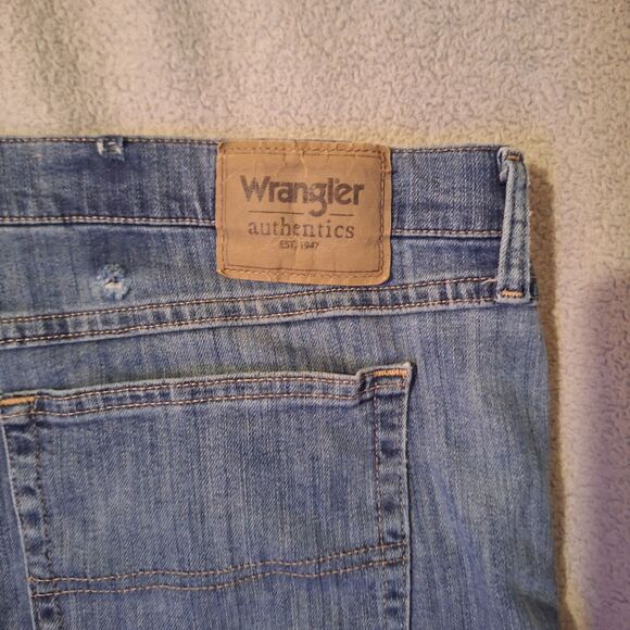 WRANGLER AUTHENTICS Men Jeans 48x32 (49x30.5) Relaxed Fit Flex 10ZM200ST Blue - Picture 13 of 13